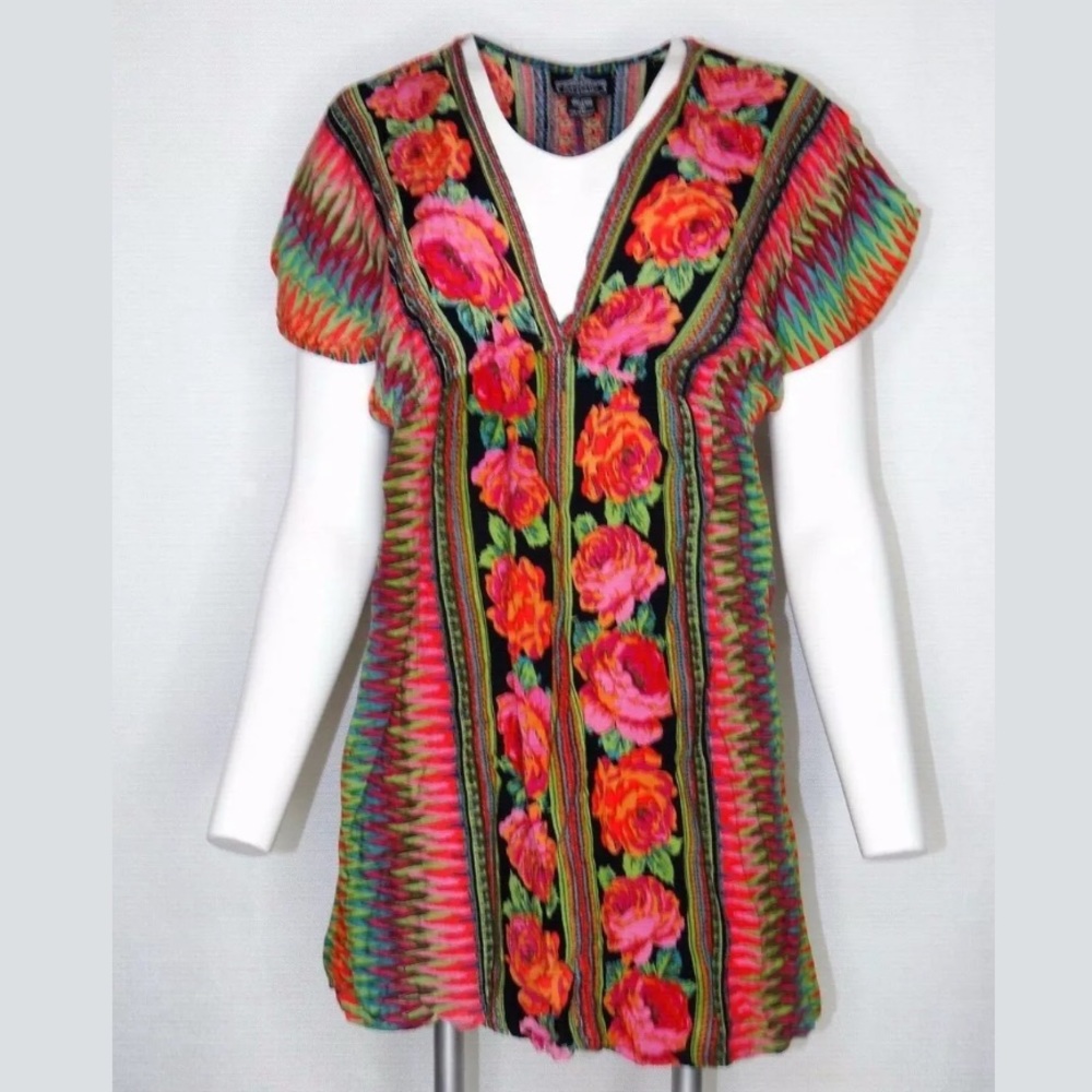 Angie Large Tunic V Neck Top